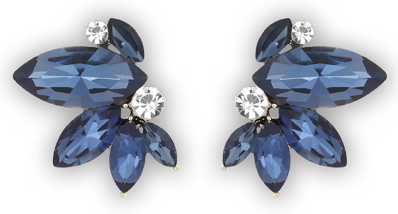 Spiritlele Sparkly Rhinestone Drop Earring Dainty Faux Crystal Earring Studs for Women Wedding Prom Party - Image 1